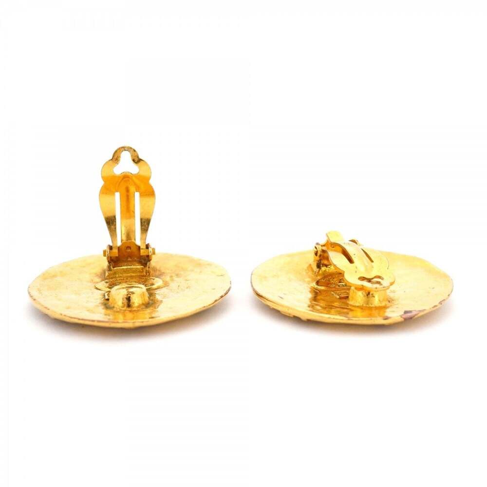CHANEL Gold Logo Earrings - Picture 3 of 7